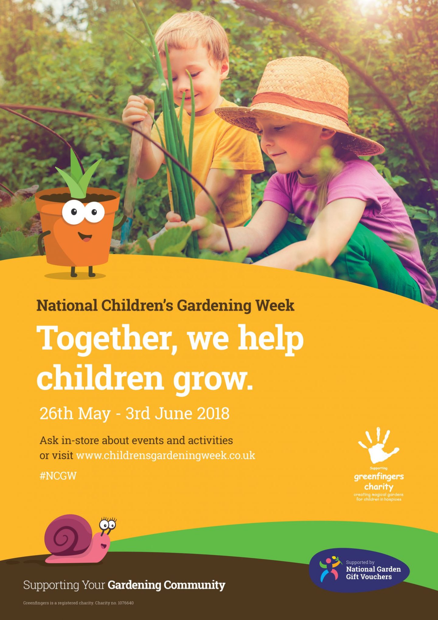 National children's gardening Week Poster